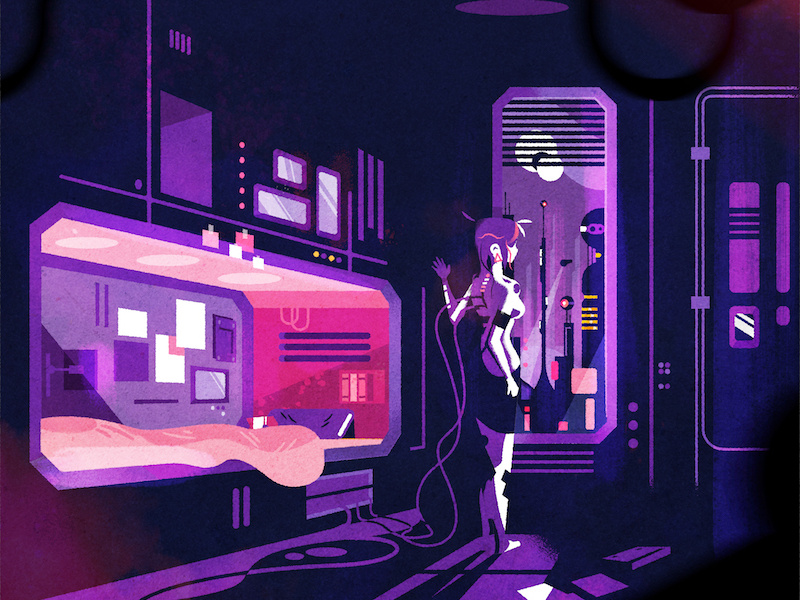 Cyberpunk dwelling by Ann-Sophie De Steur on Dribbble