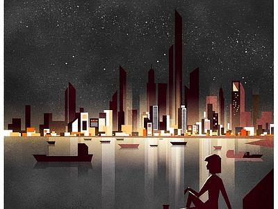 Night City architecture city cityscape illustration illustrator minimalist skyline texture vector