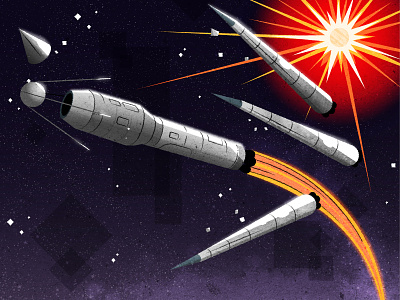 Sputnik design illustration illustrator minimalist rocket russian soviet sputnik texture vector