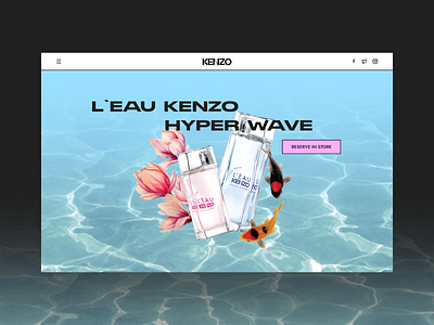 KENZO HYPER WAVE design typography ui ux