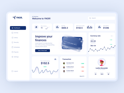 Finance Dashboard Design card design dashboard design graphic design interface design payment dashboard ui uiux user experience deisgn user interface ux website deisgn