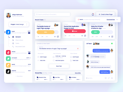 Project management Dashboard aesthetic ui design application design dashboard design interface design management dashboard minimal website design project management dashboard saas app design task management app design ui ui kit design uiux ux design web application design web design web ui design website design