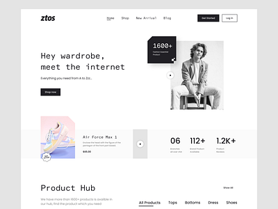 Ztos - Shopping Landing Page