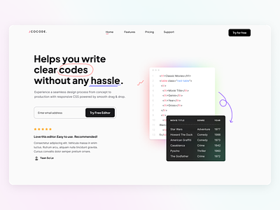 COCODE - Coding Landing Page