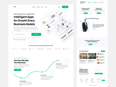 HMN. - SaaS Landing Page Design