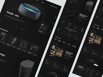 Wireless Speaker Product Landing Page