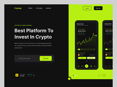 Cryptogo - Crypto Website design