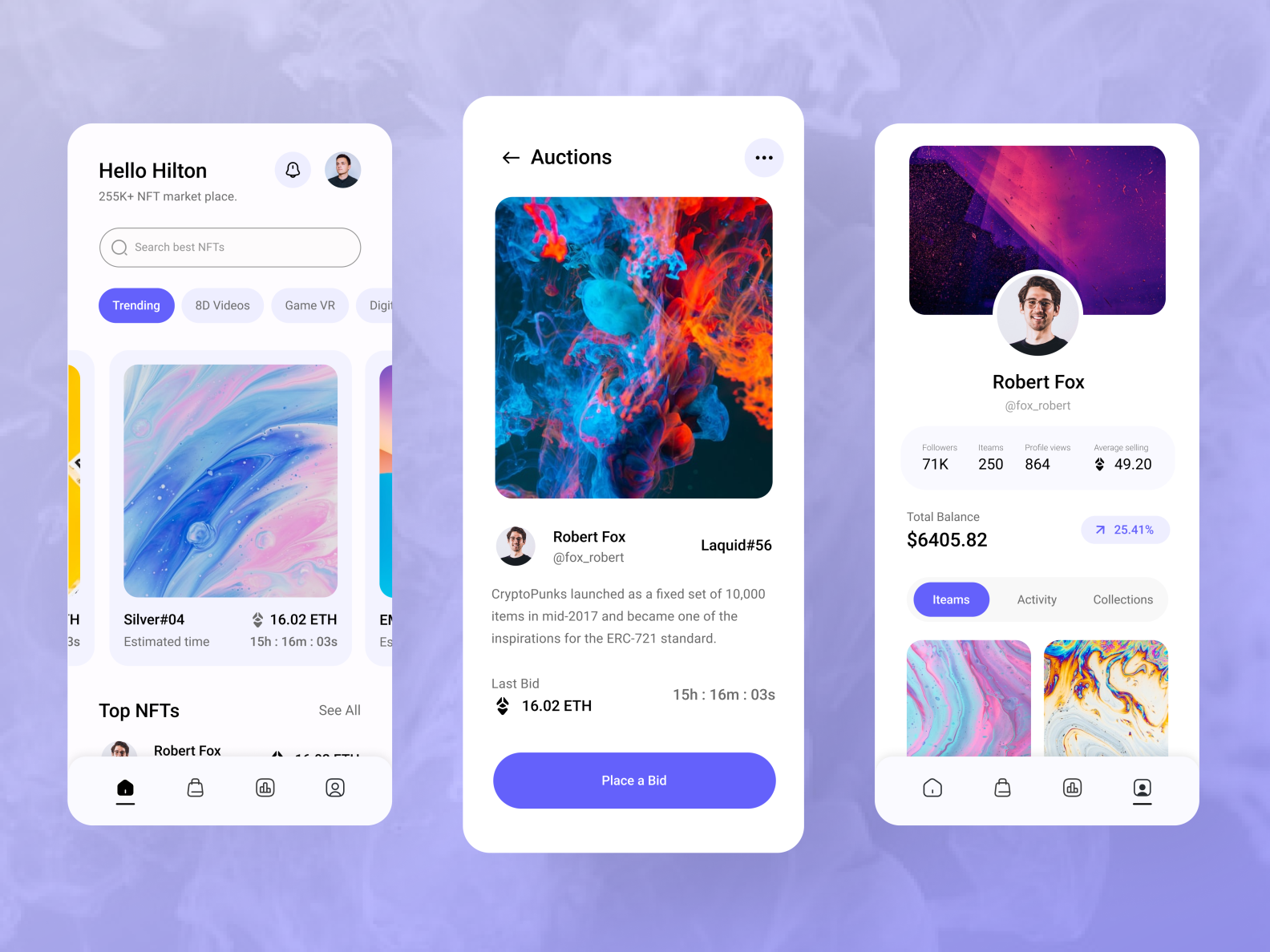 Nft Mobile App Design By Rashadujjaman On Dribbble