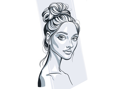 Digital graphic portrait avatar avatar design character character design digital illustration digital portrait drawing a portrait fashion illustration fashion portrait girl illustration girl portrait graphic design graphic portrait illustration monochrome portrait portrait art portrait illustration portraits vector