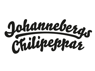 johannebergs chilipeppar branding logo vector