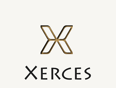 Xerces branding design flat icon illustration illustrator logo minimal typography vector