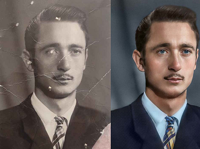 Old Photo Restoration photo colorization photo editing photo restoration repair photo damage