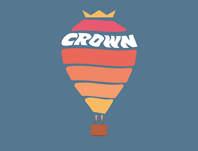 air balloon logo design flat icon illustration logo logodesign minimal