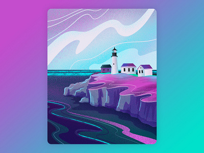 Landscape with lighthouse