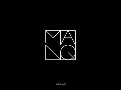 studioMANQ logo typography