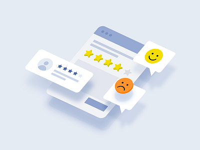 Feedback Illustration emoji feedback review smile