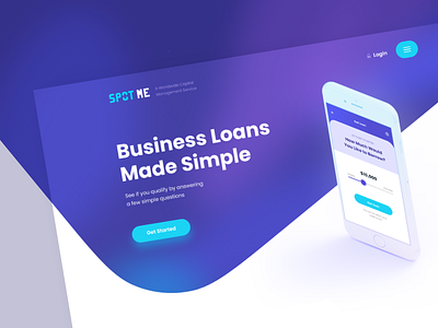 Spot me - landing page UI design