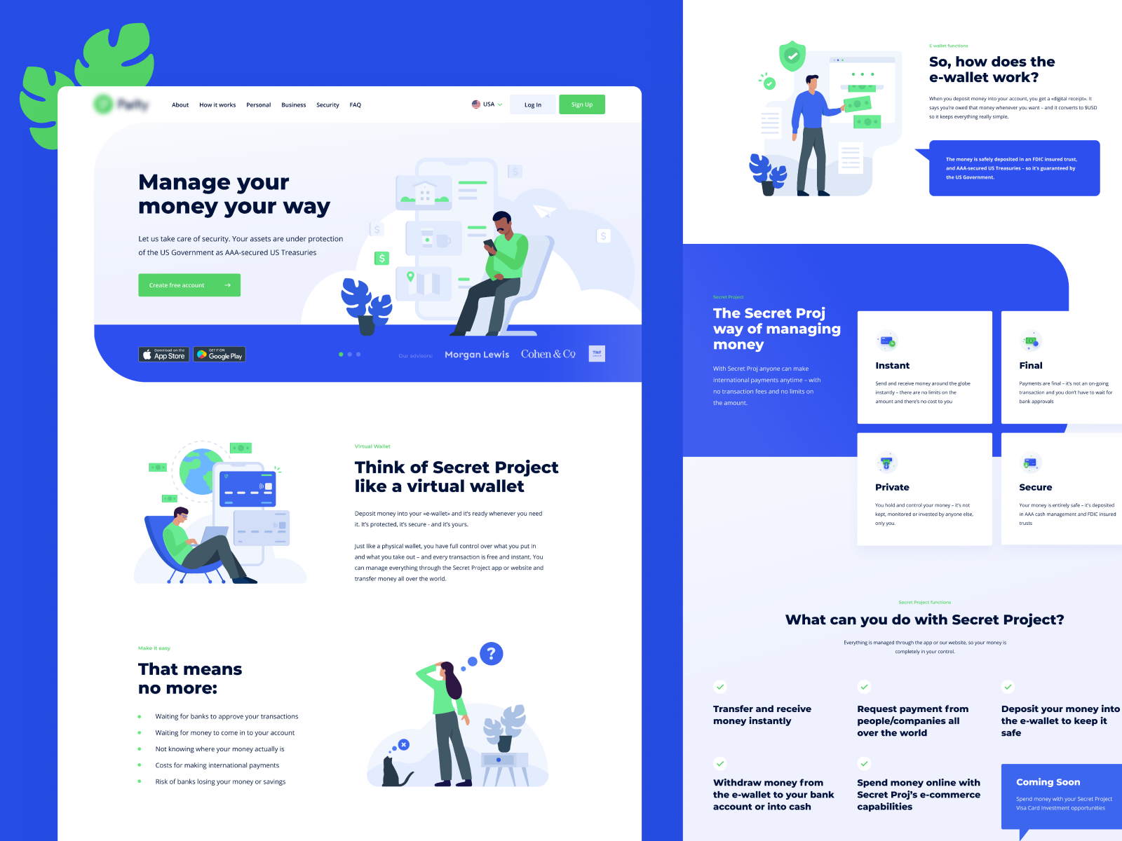 Payment system home page design by Sergio Guba for GSN Design on Dribbble