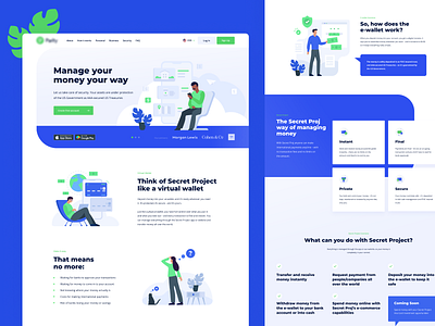 Payment system home page design