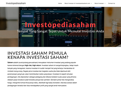 Website Investopedia investing website wordpress