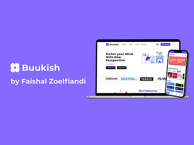 Buukish design illustration mobile app ui