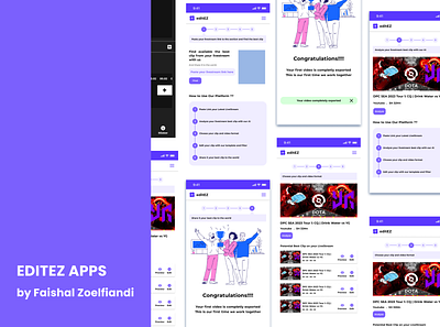EDITEZ APP Design Explore android design design explore home ui illustration landing page mobile app ux website