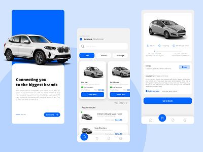 Car Rent App app car car rent design minimal product design rent ui ux