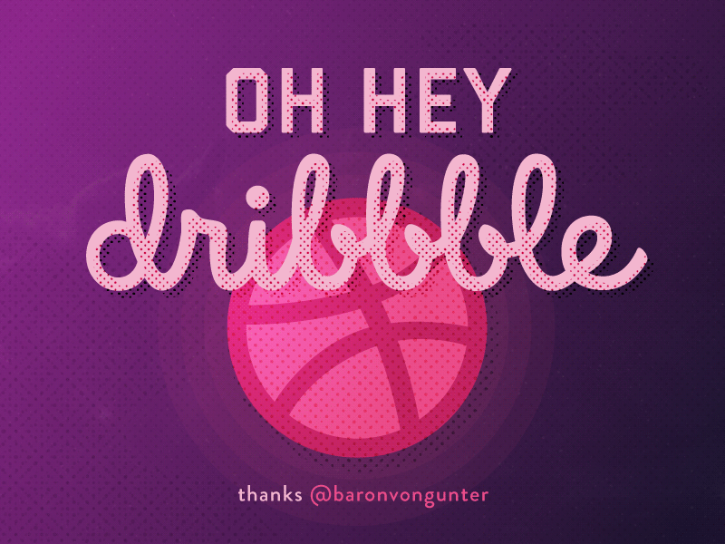 oh hey dribbble animation debut first shot float gif space thanks