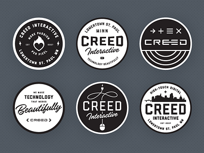 Creed Patches badge black and white patch patches
