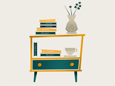 AT HOME at home blue furniture graphic home illustration interior