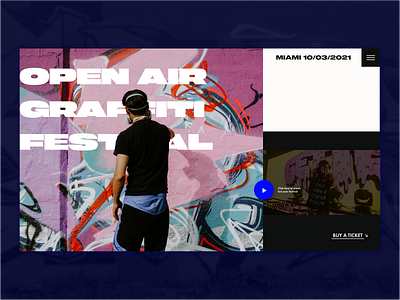 Graffiti festival website mainpage