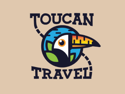 Toucan Travel Logo design logo travel