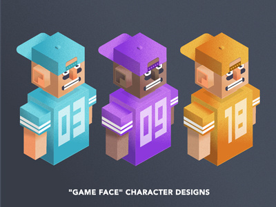 Game Face Character Designs character design football