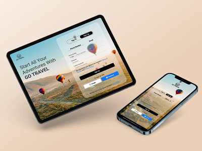 Login Screen - Travel Website designidea graphic design login loginscreen loginscreenidea travelloginscreen travelwebsite webdesignidea