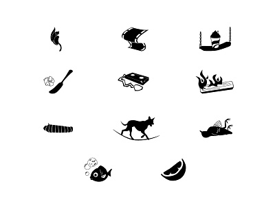 RiverLit #17 Illustrations animals black and white fire food icons illustration riverlit tape