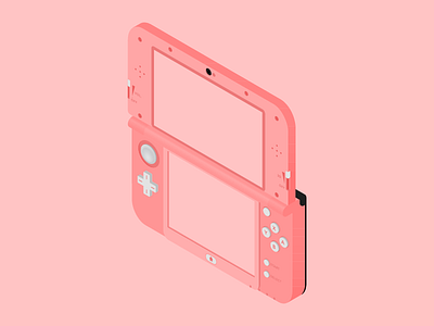 3DS 3ds isometric nintendo pink