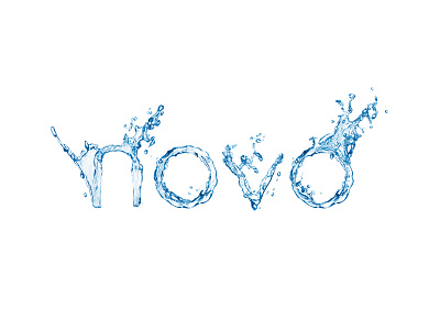 Novo Water Splash fun identity logo photoshop splash water