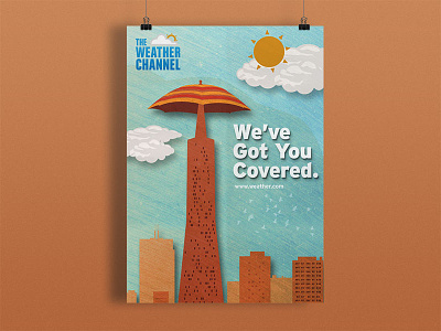 The Weather Channel - TBT design graphic hot itshansen poster print san francisco warm weather