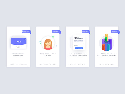 Upcoming Cards 1 application avatar buttons cards features graphic itshansen material profile tagging ui vector