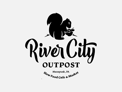 River City Outpost branding lettering