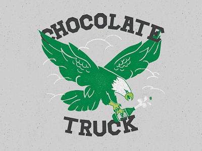 Chocolate Truck T-Shirt Concept illustration