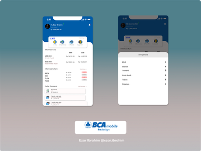 BCA mobile Redesign app bca bcamobile branding ui ux