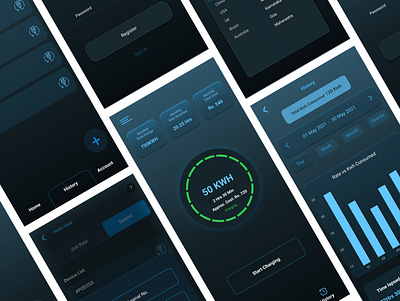 EV Charging Ui design, Redefining mobility electric charging ev ev charging figma ui