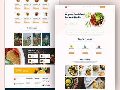 Food Landing Page Design