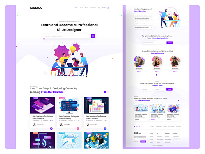 Online Education Landing Page Design