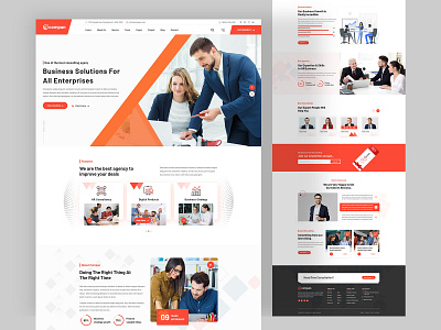 Business Agency Landing Page acency website business business agency business agency agency website consultaing designerforux digital agency financial homepage landing page design template design uidesigners uiux uiux design uiux designer uiwebdesign web design webdesign website