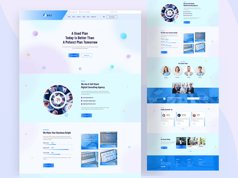 Sass Landing page UI Design by Ordain IT on Dribbble