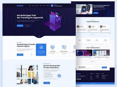 Digital Agency Landing Page Website Design