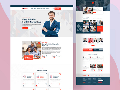HR Consulting Business Landing Page