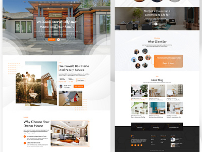 Real Estate Landing Page & Website Template arcitecture bulinding design designerforux house landing page landing page design ordainit property realestate template design uiux design uiux designer uiuxdesign web design webdesign webdesignagency webdesigner webdesigntrends